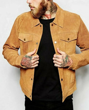 Men's Suede Leather Jacket